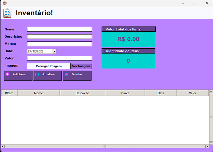 imagem do programa inventario
