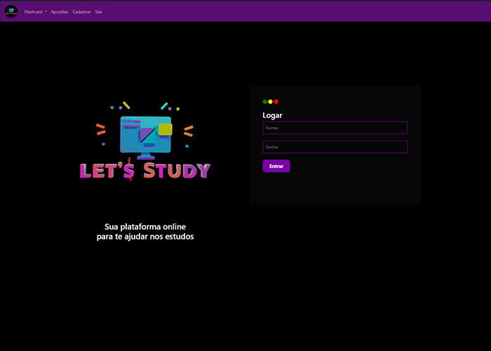 imagem do site lets-study